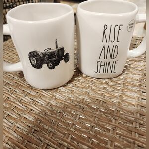 Rae Dunn "RISE AND SHINE" Tractor Mug